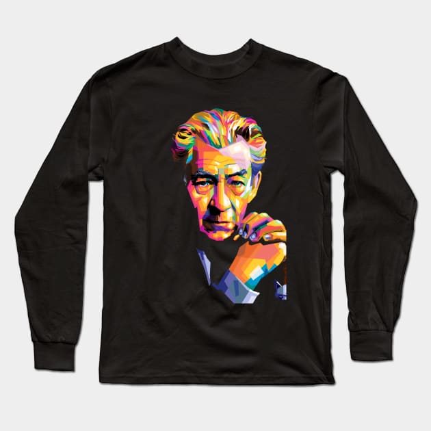 Ian McKellen Long Sleeve T-Shirt by Wijaya6661